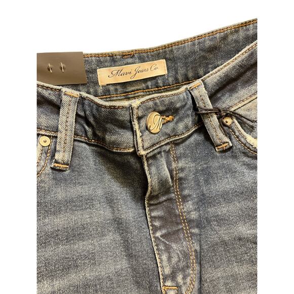 Mavi Jeans Co LEA High Rise Boyfriend Distressed Straight Ankle Denim Jeans 27 - Picture 4 of 8